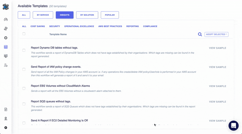 200+ Insights - rules & checks to automate your operations management